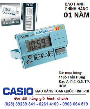 Casio PQ-10-2RDF; Đồng hồ báo thức Casio PQ-10-2RDF chính hãng| CÒN HÀNG 